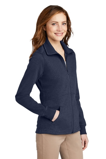 Port Authority® Ladies Slub Fleece Full-Zip Jacket. L293