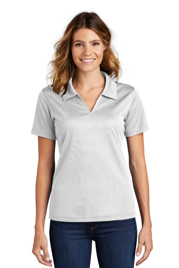 Sport-Tek - Ladies Dri-Mesh V-Neck Polo. L469