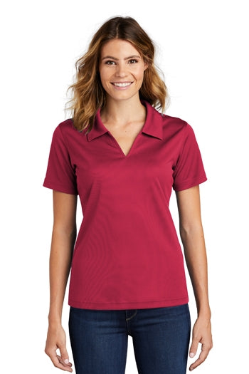 Sport-Tek - Ladies Dri-Mesh V-Neck Polo. L469