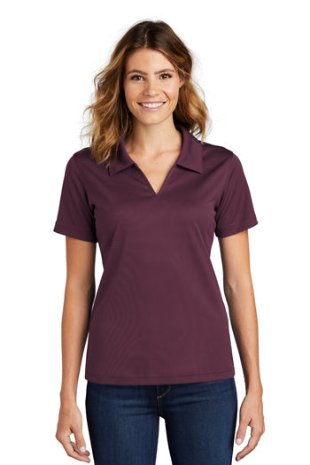 Sport-Tek - Ladies Dri-Mesh V-Neck Polo. L469