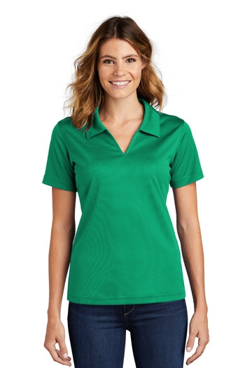 Sport-Tek - Ladies Dri-Mesh V-Neck Polo. L469