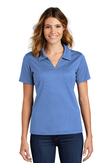 Sport-Tek - Ladies Dri-Mesh V-Neck Polo. L469