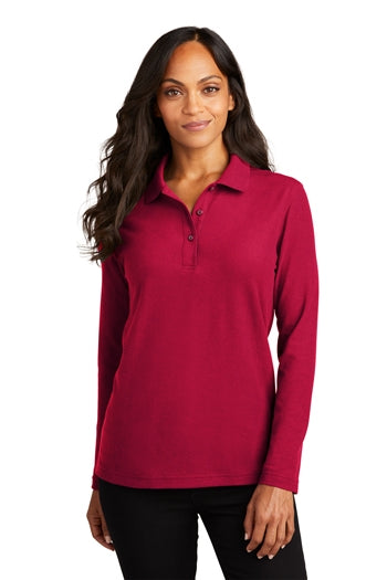 Port Authority - Ladies Long Sleeve Silk Touch™ Polo. L500LS