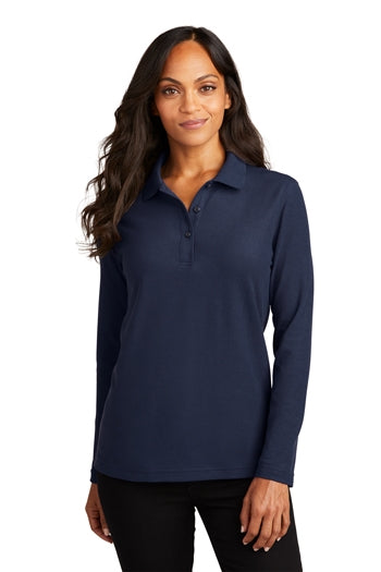 Port Authority - Ladies Long Sleeve Silk Touch™ Polo. L500LS