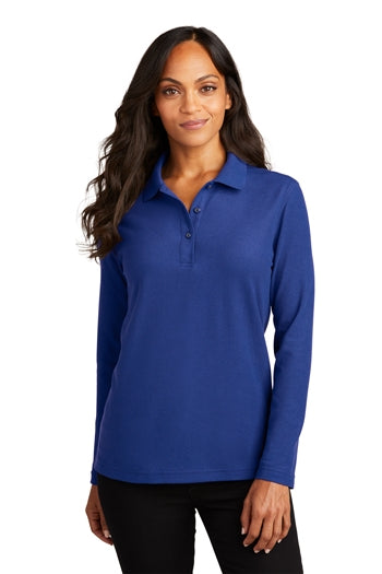 Port Authority - Ladies Long Sleeve Silk Touch™ Polo. L500LS