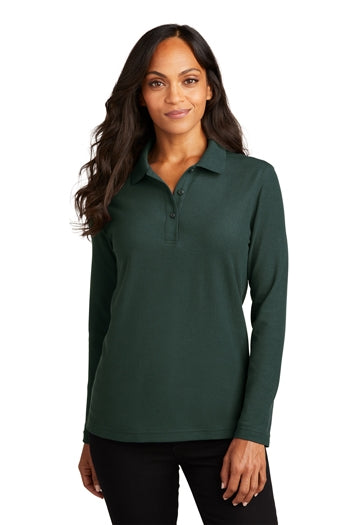 Port Authority - Ladies Long Sleeve Silk Touch™ Polo. L500LS