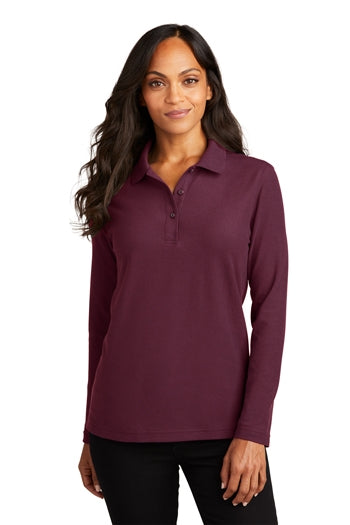 Port Authority - Ladies Long Sleeve Silk Touch™ Polo. L500LS