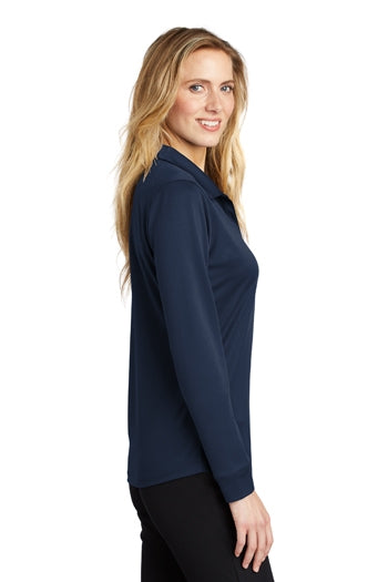 Port Authority - Ladies Silk Touch™ Performance Long Sleeve Polo. L540LS