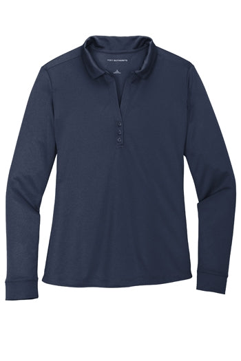 Port Authority - Ladies Silk Touch™ Performance Long Sleeve Polo. L540LS