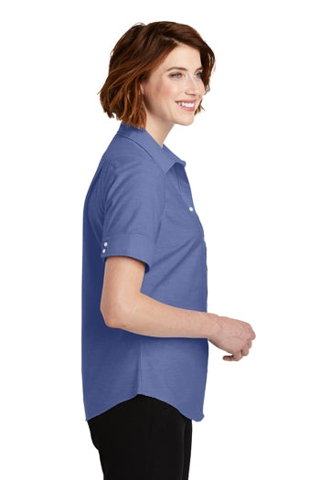 Port Authority - Ladies Short Sleeve SuperPro™ Oxford Shirt. L659