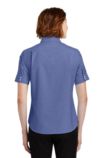 Port Authority - Ladies Short Sleeve SuperPro™ Oxford Shirt. L659