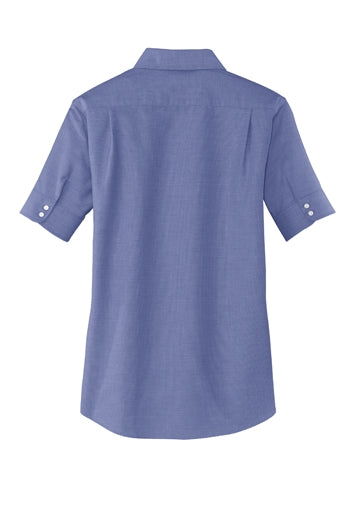 Port Authority - Ladies Short Sleeve SuperPro™ Oxford Shirt. L659