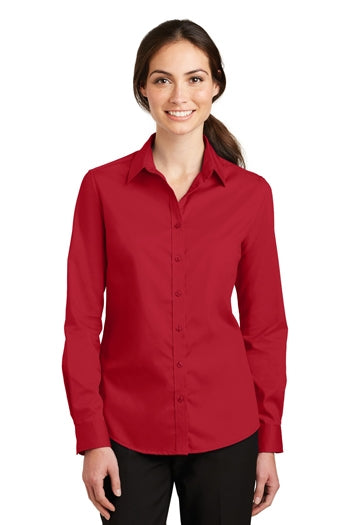 Port Authority - Ladies SuperPro™ Twill Shirt. L663