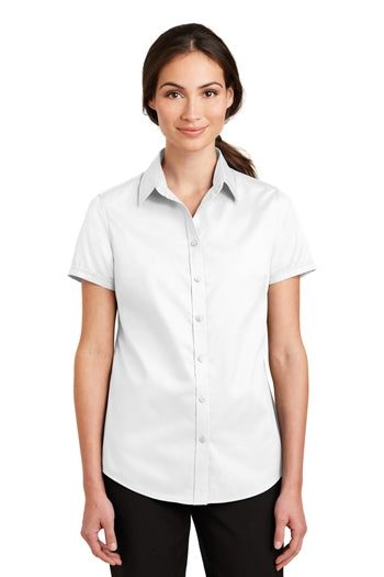 Port Authority - Ladies Short-sleeve SuperPro™ Twill Shirt. L664
