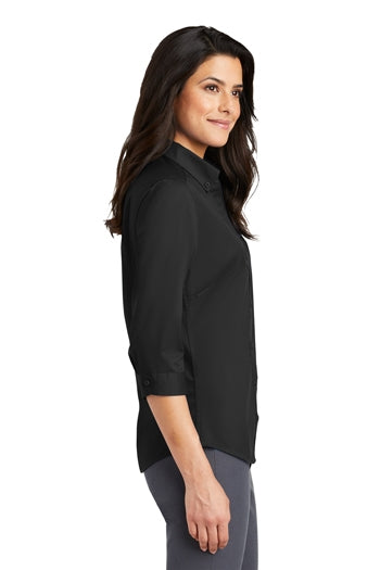 Port Authority - Ladies 3/4 SuperPro™ Twill Shirt. L665