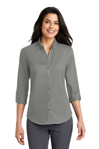 Port Authority - Ladies 3/4 SuperPro™ Twill Shirt. L665