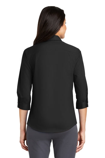 Port Authority - Ladies 3/4 SuperPro™ Twill Shirt. L665