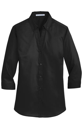 Port Authority - Ladies 3/4 SuperPro™ Twill Shirt. L665