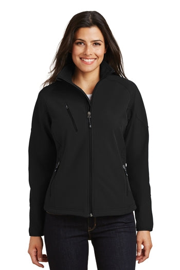 Port Authority - Ladies Textured Soft Shell Jacket. L705