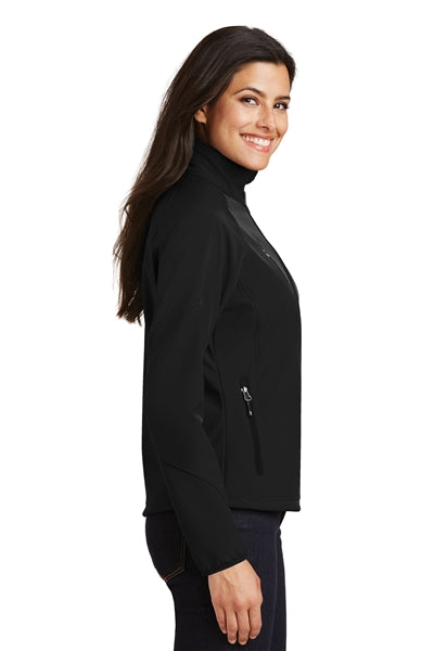 Port Authority - Ladies Textured Soft Shell Jacket. L705