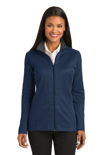 Port Authority® Ladies Heavyweight Vertical Texture Full-Zip Jacket. L805