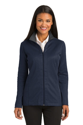 Port Authority® Ladies Heavyweight Vertical Texture Full-Zip Jacket. L805