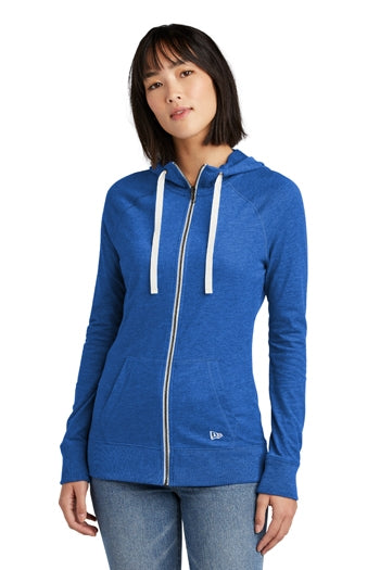 New Era® Ladies Sueded Cotton Full-Zip Hoodie. LNEA122