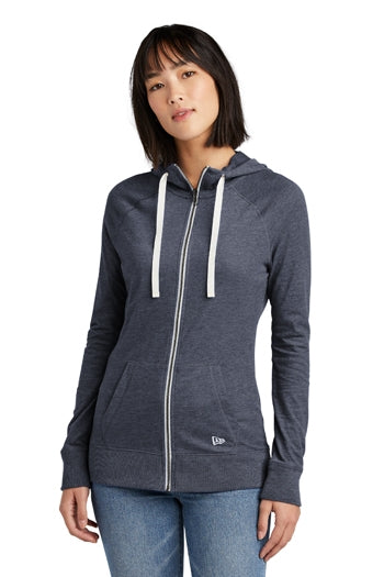 New Era® Ladies Sueded Cotton Full-Zip Hoodie. LNEA122