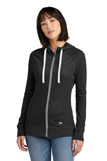 New Era® Ladies Sueded Cotton Full-Zip Hoodie. LNEA122