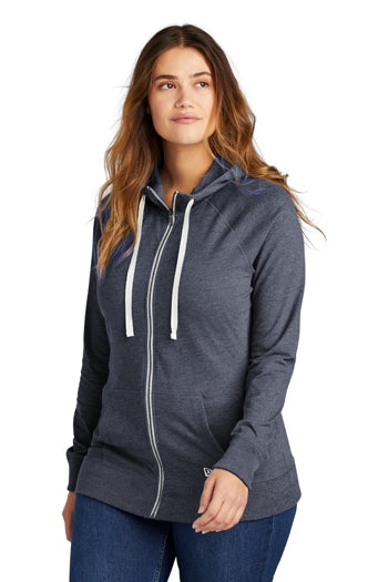 New Era® Ladies Sueded Cotton Full-Zip Hoodie. LNEA122
