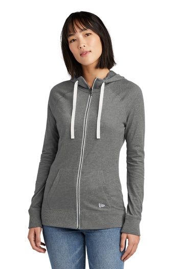 New Era® Ladies Sueded Cotton Full-Zip Hoodie. LNEA122