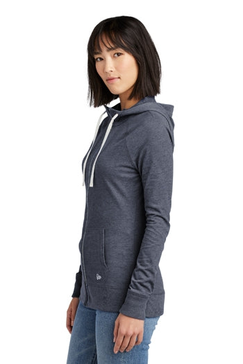 New Era® Ladies Sueded Cotton Full-Zip Hoodie. LNEA122