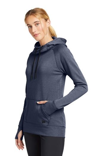 New Era® Ladies Tri-Blend Fleece Pullover Hoodie. LNEA510