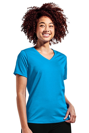 Sport-Tek® Ladies PosiCharge® RacerMesh® V-Neck Tee. LST340