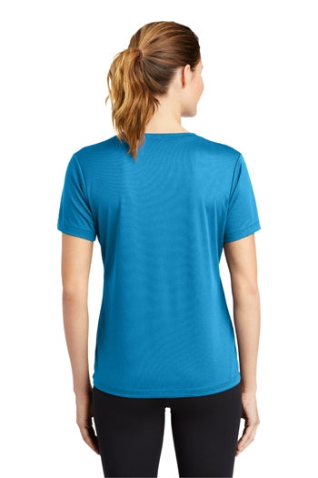 Sport-Tek® Ladies PosiCharge® RacerMesh® V-Neck Tee. LST340