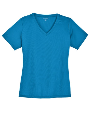 Sport-Tek® Ladies PosiCharge® RacerMesh® V-Neck Tee. LST340