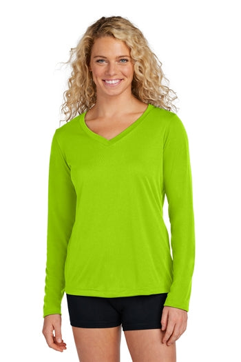 Sport-Tek® Ladies Long Sleeve PosiCharge® Competitor™ V-Neck Tee. LST353LS
