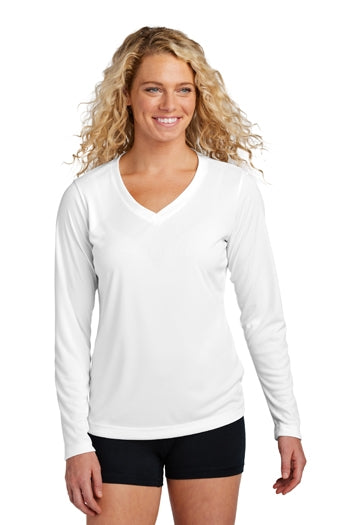 Sport-Tek® Ladies Long Sleeve PosiCharge® Competitor™ V-Neck Tee. LST353LS