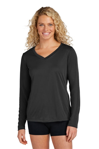Sport-Tek® Ladies Long Sleeve PosiCharge® Competitor™ V-Neck Tee. LST353LS