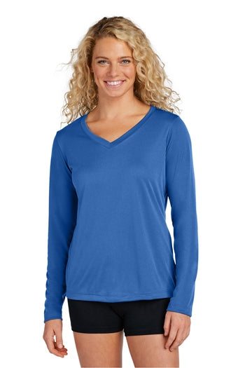 Sport-Tek® Ladies Long Sleeve PosiCharge® Competitor™ V-Neck Tee. LST353LS