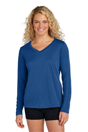 Sport-Tek® Ladies Long Sleeve PosiCharge® Competitor™ V-Neck Tee. LST353LS