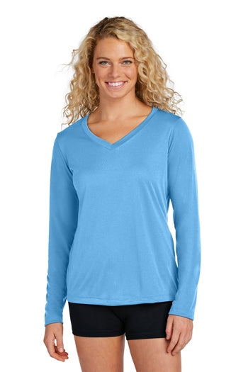Sport-Tek® Ladies Long Sleeve PosiCharge® Competitor™ V-Neck Tee. LST353LS