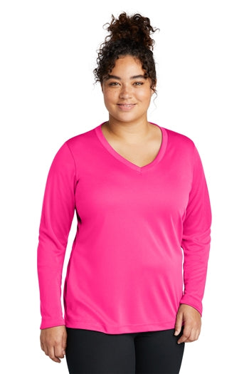 Sport-Tek® Ladies Long Sleeve PosiCharge® Competitor™ V-Neck Tee. LST353LS