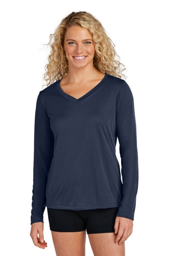 Sport-Tek® Ladies Long Sleeve PosiCharge® Competitor™ V-Neck Tee. LST353LS