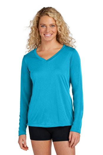 Sport-Tek® Ladies Long Sleeve PosiCharge® Competitor™ V-Neck Tee. LST353LS