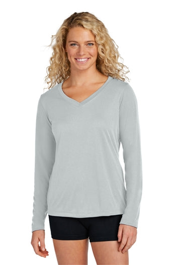 Sport-Tek® Ladies Long Sleeve PosiCharge® Competitor™ V-Neck Tee. LST353LS