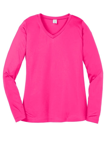 Sport-Tek® Ladies Long Sleeve PosiCharge® Competitor™ V-Neck Tee. LST353LS