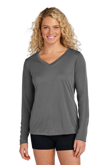 Sport-Tek® Ladies Long Sleeve PosiCharge® Competitor™ V-Neck Tee. LST353LS