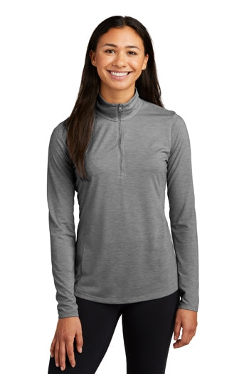 Sport-Tek - Ladies PosiCharge ® Tri-Blend Wicking 1/4-Zip Pullover. LST407