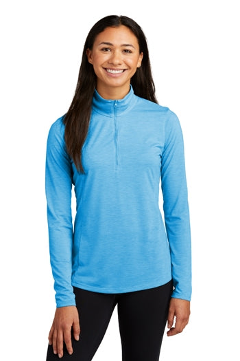 Sport-Tek - Ladies PosiCharge ® Tri-Blend Wicking 1/4-Zip Pullover. LST407